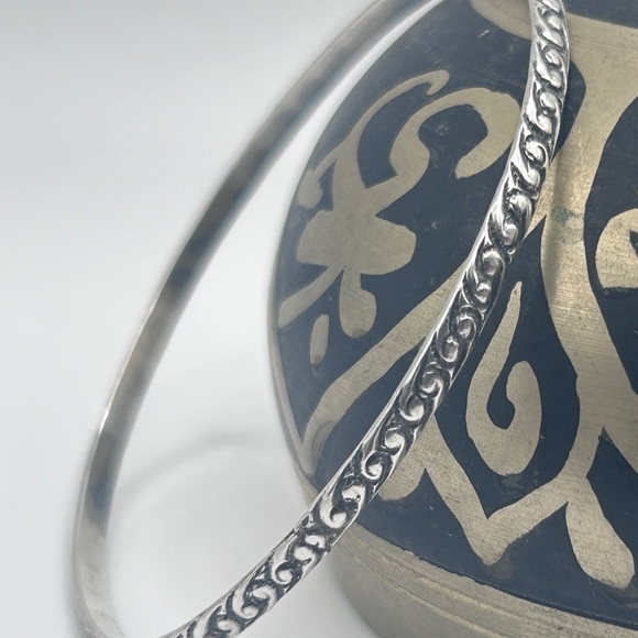 Vintage Sterling Silver Bangle by Beau Sterling - Picture 1 of 10